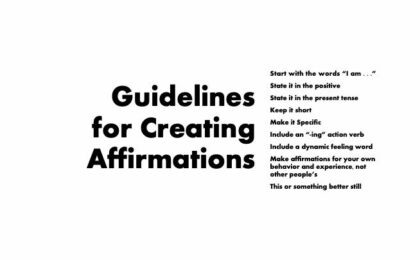 Guidelines for Creating Affirmations